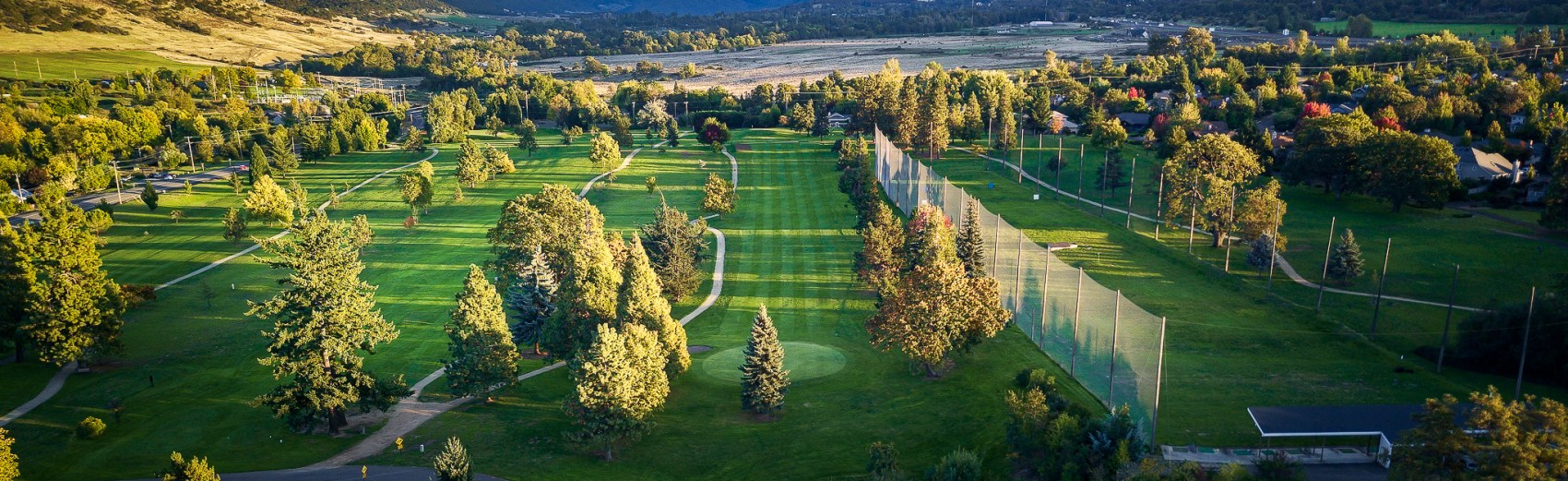 Golf Course flyover view